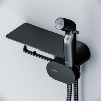 Гигиенический душ Am.Pm Like, F0202622, со смесителем, черный матовый