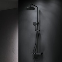 Душевая система Am.Pm Inspire 2.0 F0750A422 с термостатом, ShowerSpot, черный матовый
