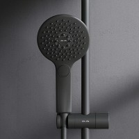 Душевая система Am.Pm Inspire 2.0 F0750A422 с термостатом, ShowerSpot, черный матовый