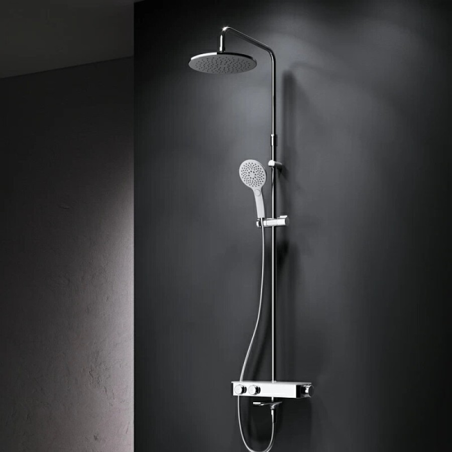 Душевая система Am.Pm Inspire 2.0 F0750A500 с термостатом, с изливом, ShowerSpot, хром
