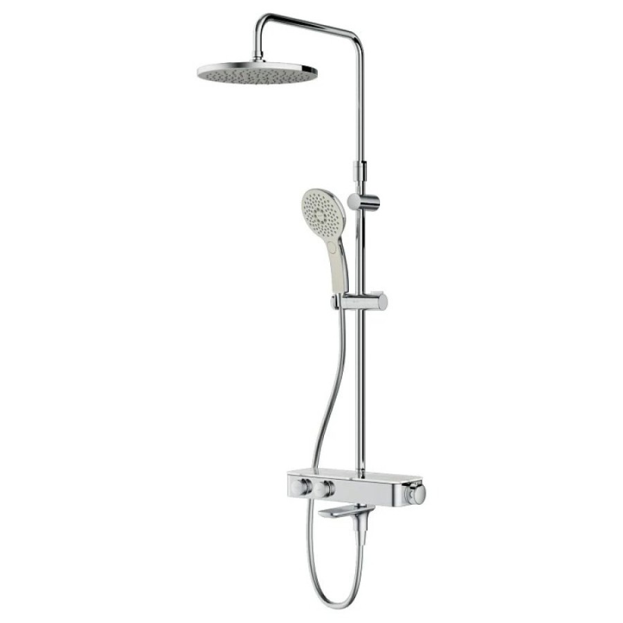 Душевая система Am.Pm Inspire 2.0 F0750A500 с термостатом, с изливом, ShowerSpot, хром