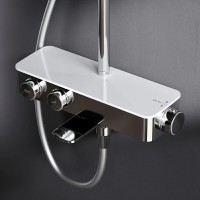 Душевая система Am.Pm Inspire 2.0 F0750A500 с термостатом, с изливом, ShowerSpot, хром