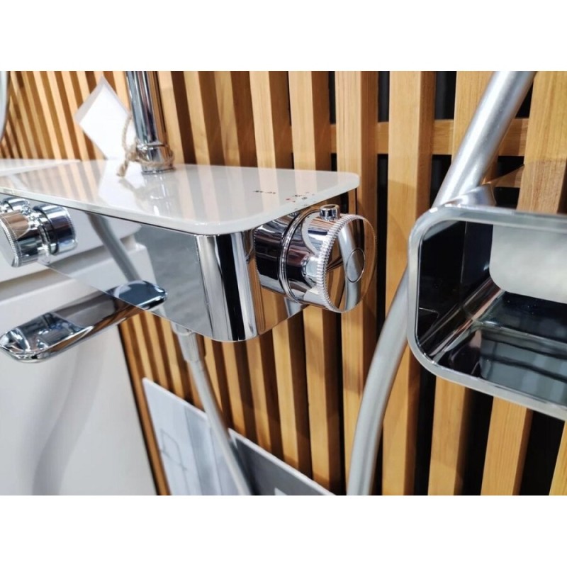 Душевая система Am.Pm Inspire 2.0 F0750A500 с термостатом, с изливом, ShowerSpot, хром