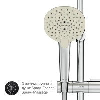 Душевой гарнитур Am.Pm Spirit V2.0 F0770A100, с мыльницей, хром