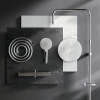 Душевая система Am.Pm Spirit V2.0 F0770A400 с термостатом, без излива, хром