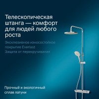 Душевая система Am.Pm Spirit V2.0 F0770A400 с термостатом, хром