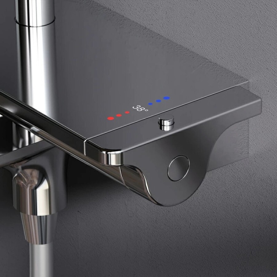 Душевая система Am.Pm Spirit V2.0 F0770A500 с термостатом, с изливом, хром