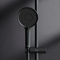 Душевая система Am.Pm X-Joy F0785A422 с термостатом, черный матовый