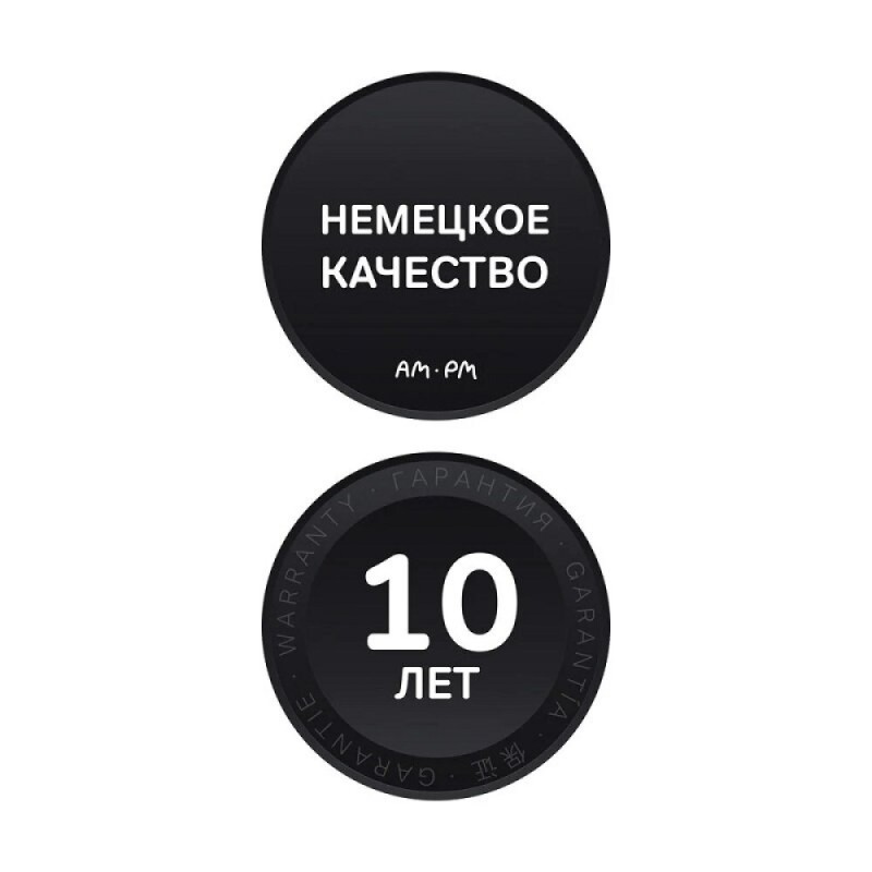 Душевая система Am.Pm X-Joy F0785A422 с термостатом, черный матовый