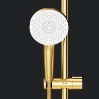 Душевая система Am.Pm X-Joy F0785A499 с термостатом, золото