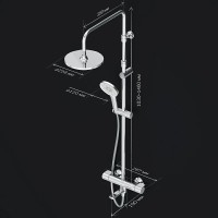 Душевая система Am.Pm X-Joy F0785A500 с термостатом, с изливом, хром
