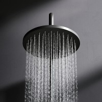 Душевая система Am.Pm X-Joy F0785A522 с термостатом, с изливом, черный матовый