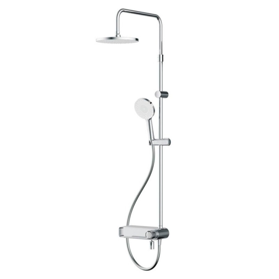 Душевая система Am.Pm X-Joy F0785A700, с полкой, с изливом, хром