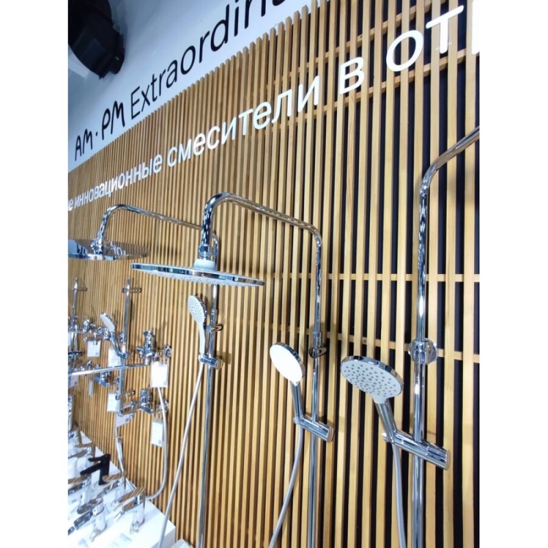 Душевая система Am.Pm X-Joy F0785A700, с полкой, с изливом, хром