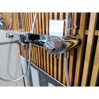 Душевая система Am.Pm X-Joy F0785A700, с полкой, с изливом, хром
