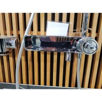 Душевая система Am.Pm X-Joy F0785A700, с полкой, с изливом, хром