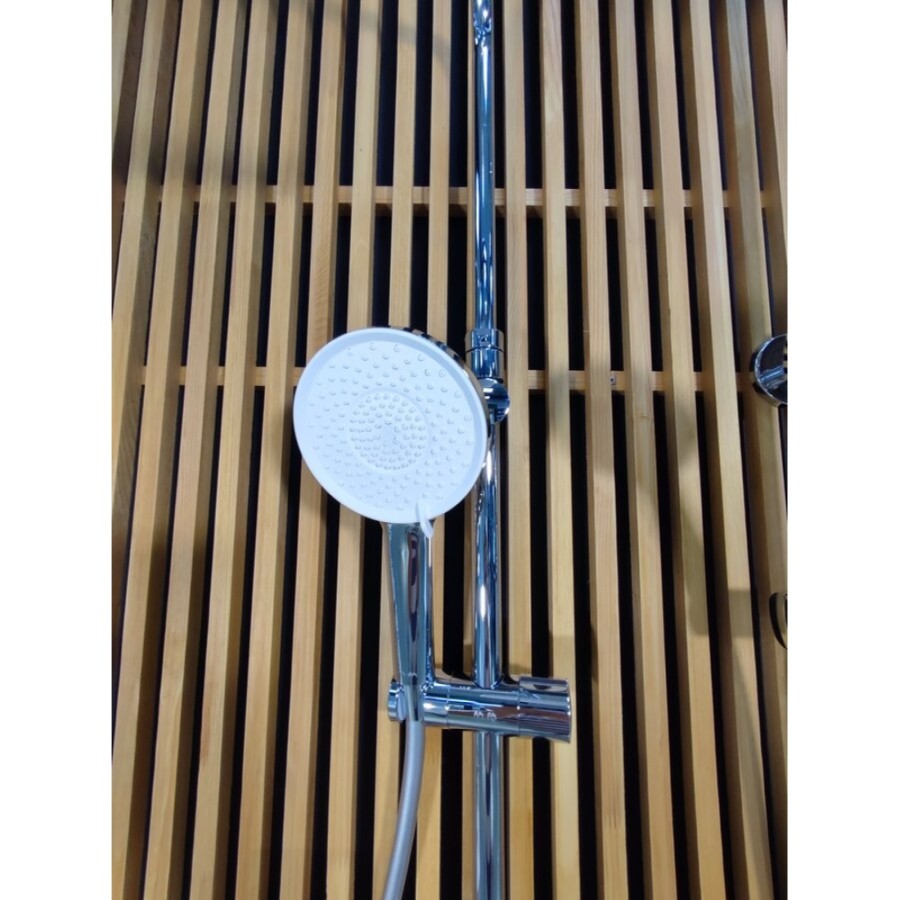 Душевая система Am.Pm X-Joy F0785A700, с полкой, с изливом, хром