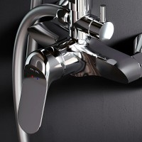 Душевая система Am.Pm Sunny F0785C800 со смесителем, хром