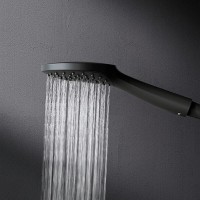 Душевая система Am.Pm Sunny F0785C922 со смесителем, с изливом, черный матовый