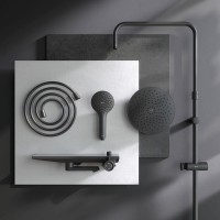 Душевая система Am.Pm Gem F0790722, черная