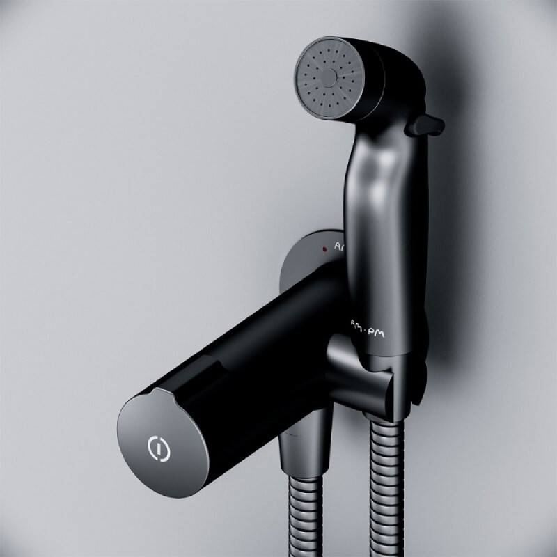 Гигиенический душ Am.Pm X-Joy TouchReel, F0H85A522, со смесителем, черный