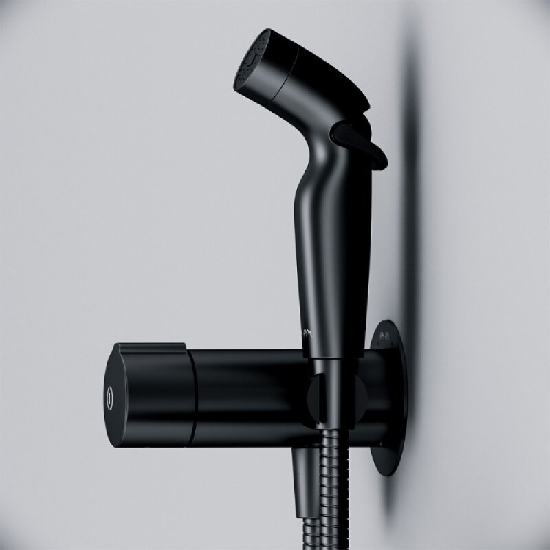 Гигиенический душ Am.Pm X-Joy TouchReel, F0H85A522, со смесителем, черный