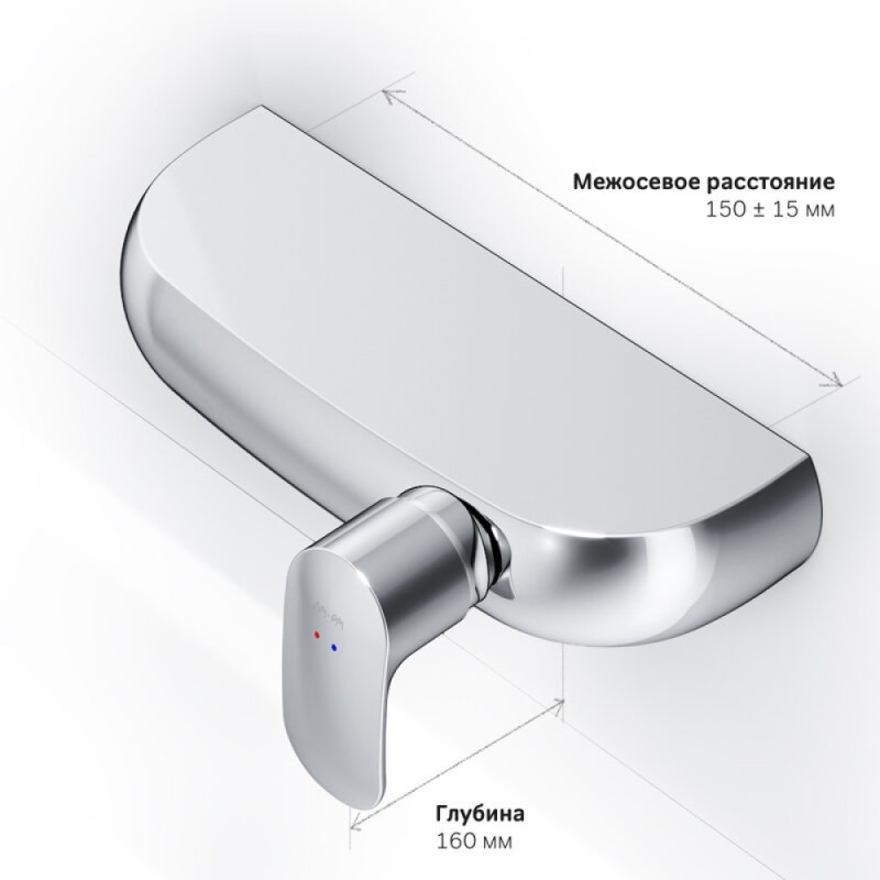 Смеситель Am.Pm Sensation F3020000 для душа