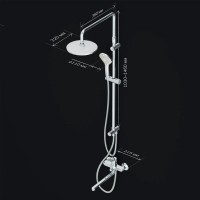 Душевая система Am.Pm X-Joy F40885A94, с длинным изливом, хром