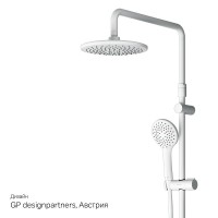 Душевая система Am.Pm X-Joy F43885A14, с изливом, цвет белый матовый