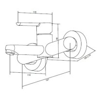 Смеситель Am.Pm Tender F4610000 для ванны/душа, хром