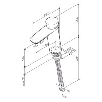 Смеситель Am.Pm Inspire 2.0 F50A02522 для раковины, TouchReel, цвет черный матовый