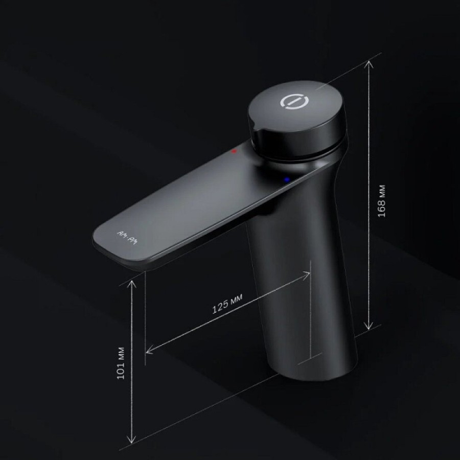 Смеситель Am.Pm Inspire 2.0 F50A02522 для раковины, TouchReel, цвет черный матовый