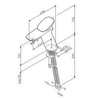 Смеситель Am.Pm Spirit V2.0 F70A02100 для раковины, без донного клапана, хром