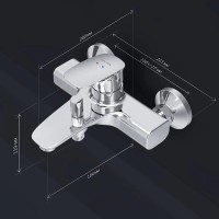 Смеситель Am.Pm Spirit V2.1 F71A10000 для ванны и душа, хром
