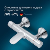 Смеситель Am.Pm Like F8050000 для ванны и душа, термостатический, хром
