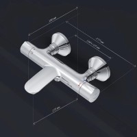Смеситель Am.Pm Like F8050000 для ванны и душа, термостатический, хром