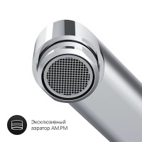 Смеситель Am.Pm Like F8090016 для ванны и душа, с длинным изливом, без душевого гарнитура, хром