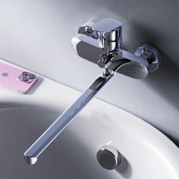 Смеситель Am.Pm Like F8090016 для ванны и душа, с длинным изливом, без душевого гарнитура, хром