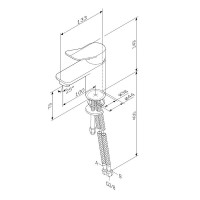 Смеситель AM.PM X-Joy F85A02122 для раковины, черный матовый