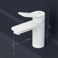 Смеситель AM.PM X-Joy F85A02133 для раковины, белый матовый