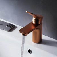 Смеситель AM.PM X-Joy F85A02144 для раковины, розовое золото