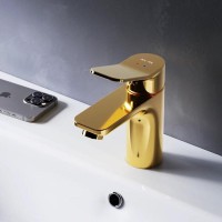 Смеситель AM.PM X-Joy F85A02199 для раковины, золото