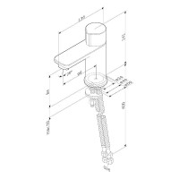 Смеситель Am.Pm X-Joy F85A02500 для раковины, TouchReel, хром