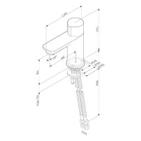 Смеситель AM.PM X-Joy F85A02522 для раковины,TouchReel, черный матовый