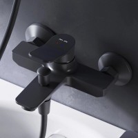 Смеситель Am.Pm X-Joy F85A10022 для ванны и душа, черный матовый