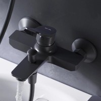 Смеситель Am.Pm X-Joy F85A10022 для ванны и душа, черный матовый