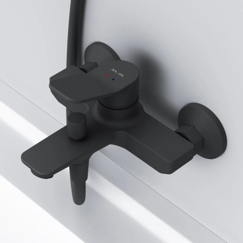Смеситель Am.Pm X-Joy F85A10022 для ванны и душа, черный матовый