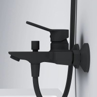 Смеситель Am.Pm X-Joy F85A10022 для ванны и душа, черный матовый