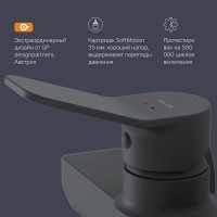 Смеситель Am.Pm X-Joy F85A20022 для душа, черный матовый