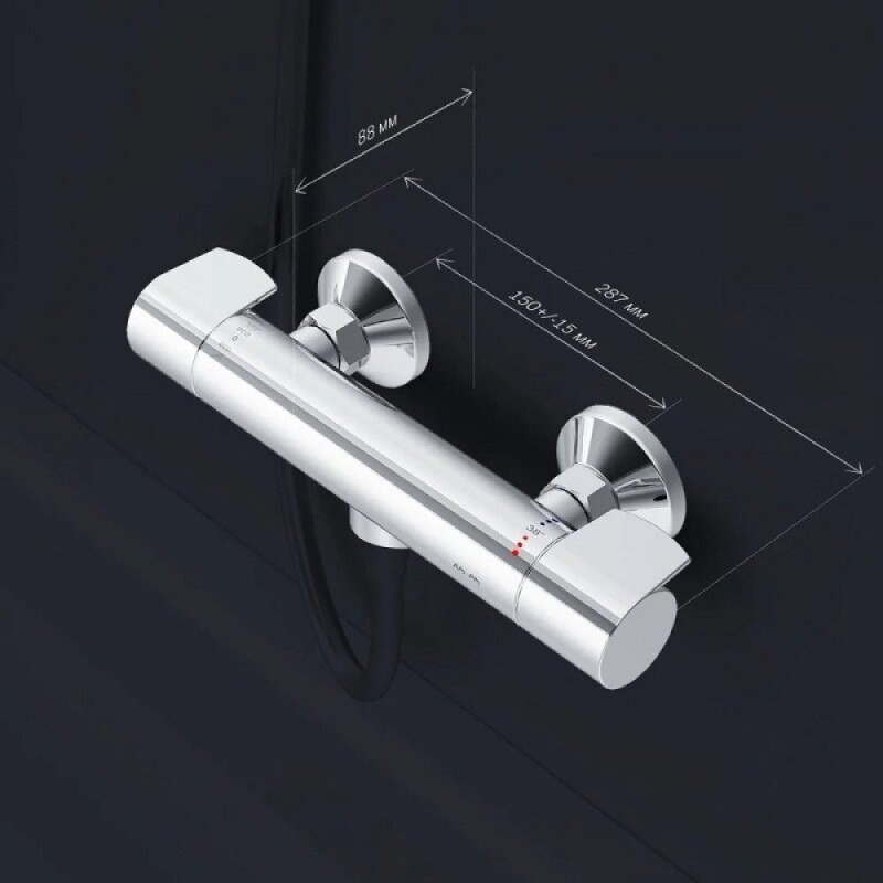 Смеситель Am.Pm X-Joy F85A40000 для душа, термостатический, хром